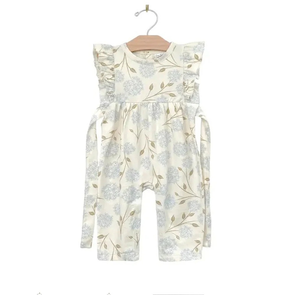 City Mouse Hydrangea Flutter Romper